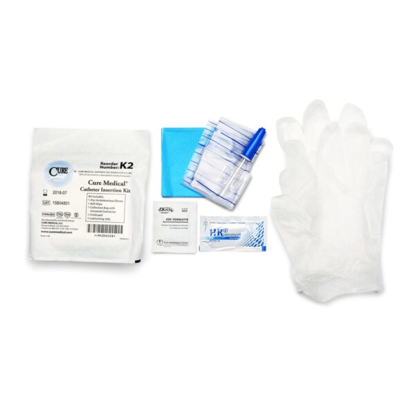 Cure Medical® Catheter Insertion Kit with Universal Connector